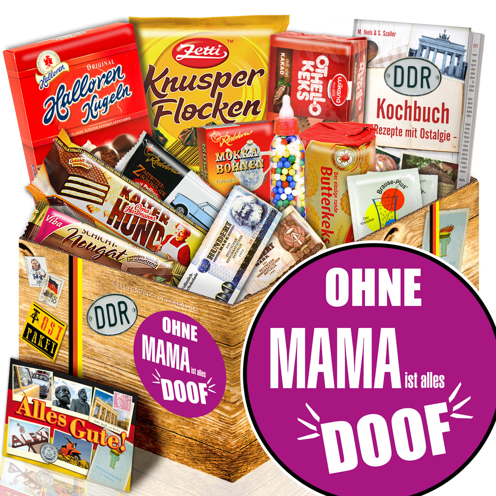 Ohne Mama ist alles doof - Süßigkeiten Set DDR L