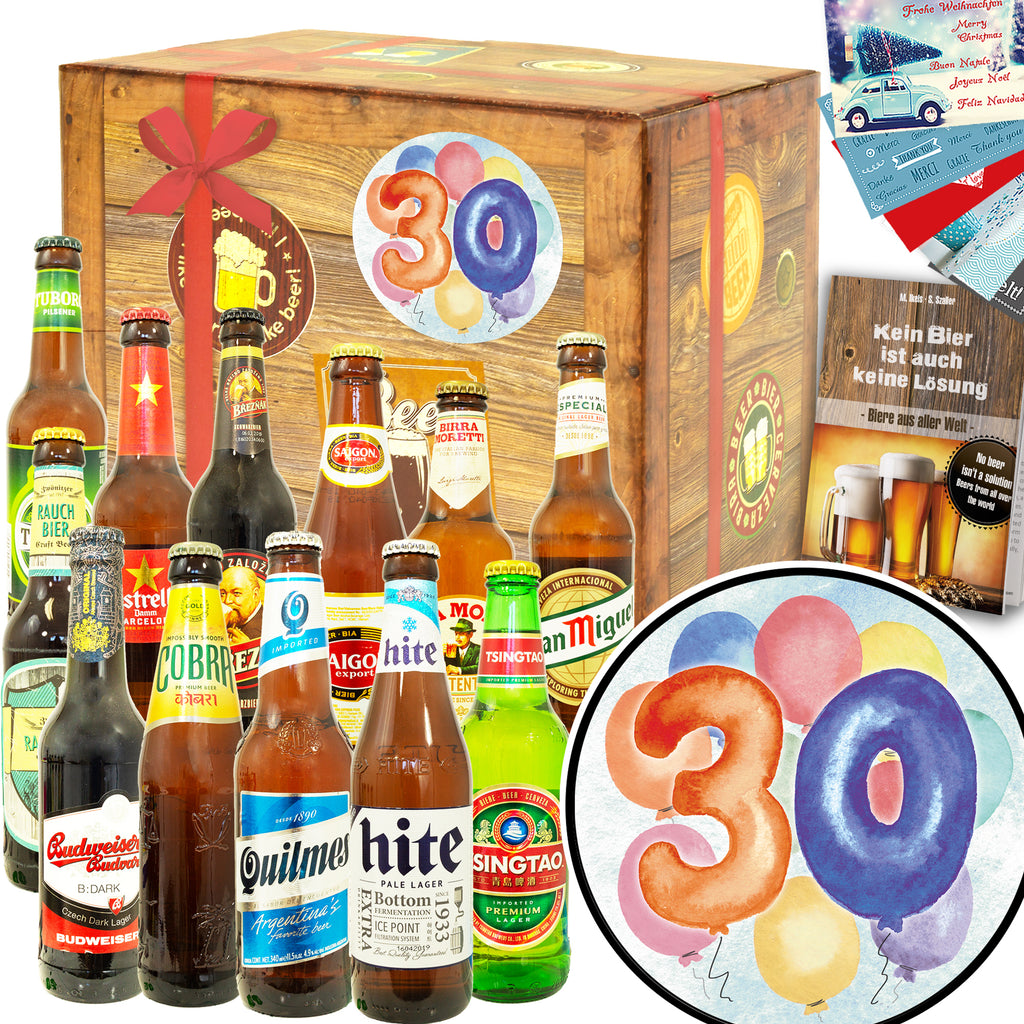 30. Geburtstag | 12 Länder Biere der Welt Exoten | Bierpaket