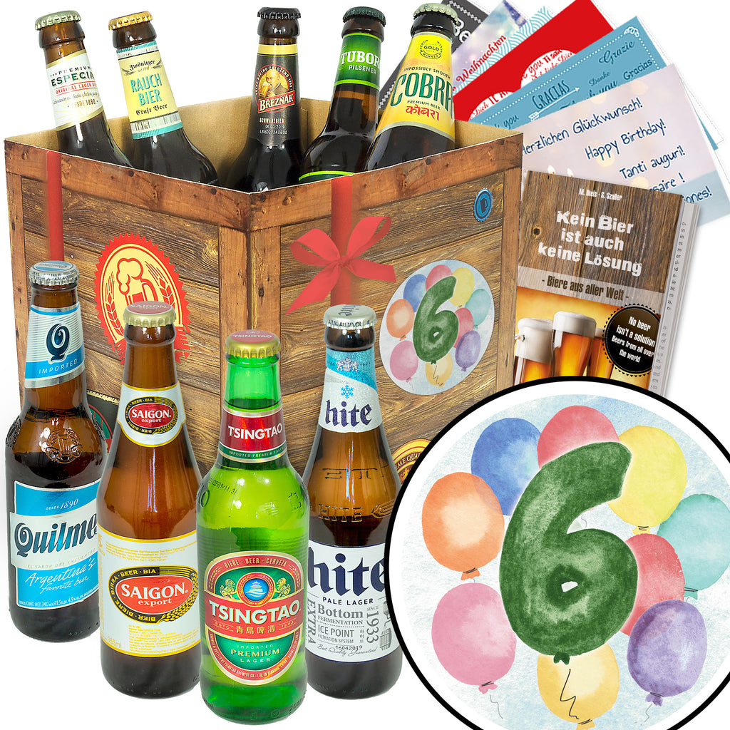Jubiläum 6 | 9 Spezialitäten Bier aus aller Welt | Bierset
