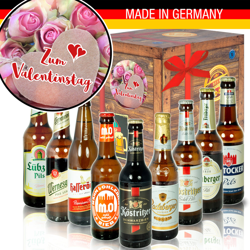 Zum Valentinstag | 9x Biere aus Ostdeutschland | Geschenkbox