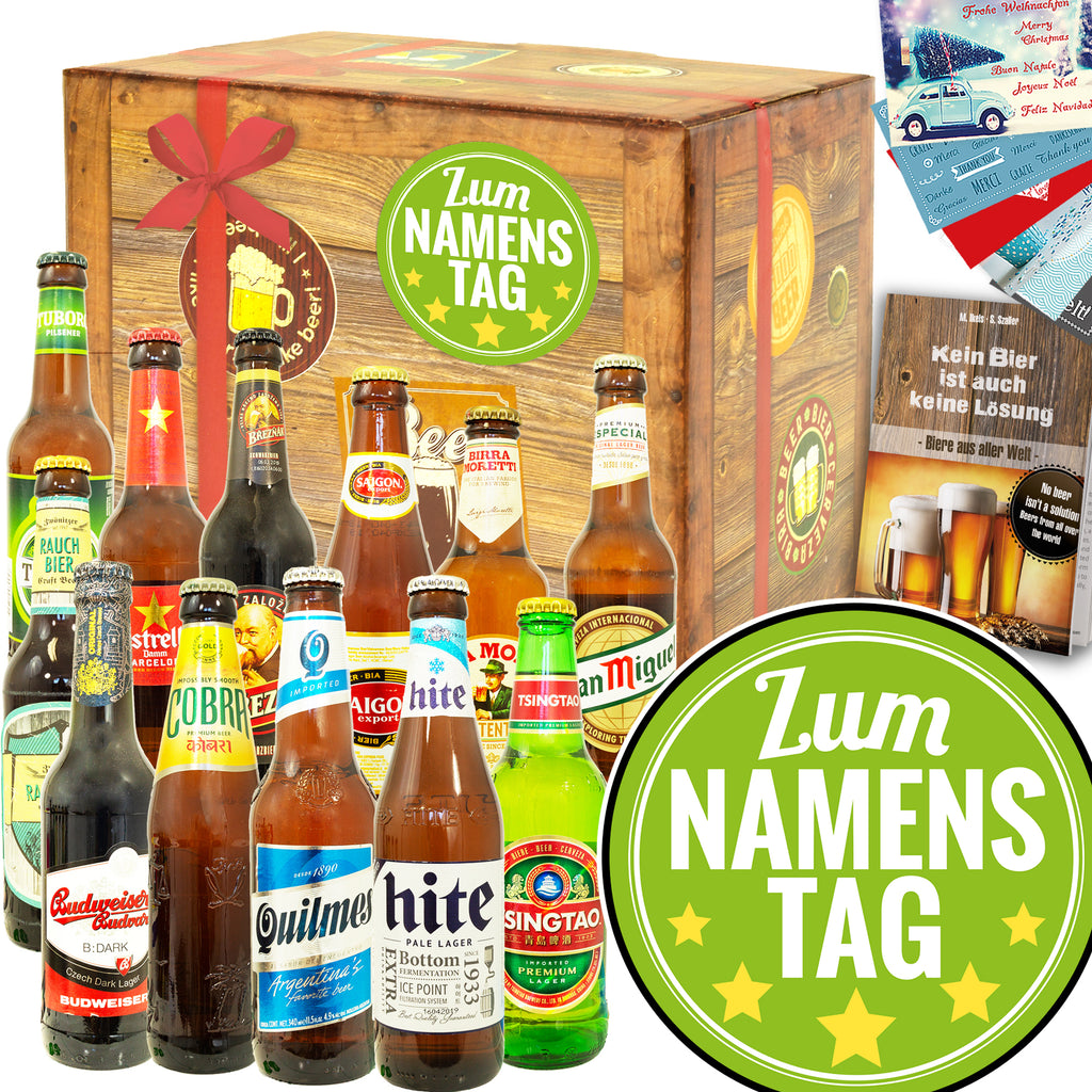 Zum Namenstag | 12x Biere aus aller Welt | Probierpaket