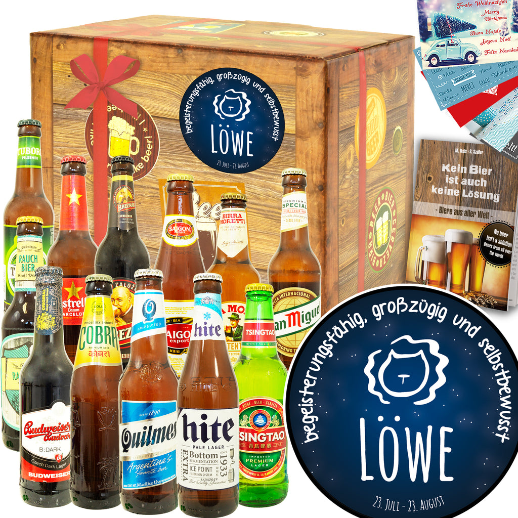 Sternzeichen Löwe | 12 Biersorten Biere der Welt Exoten | Bierpaket