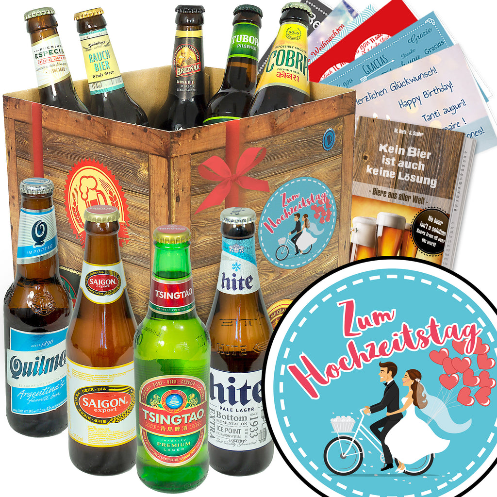 Zum Hochzeitstag | 9x Bier International | Bierset