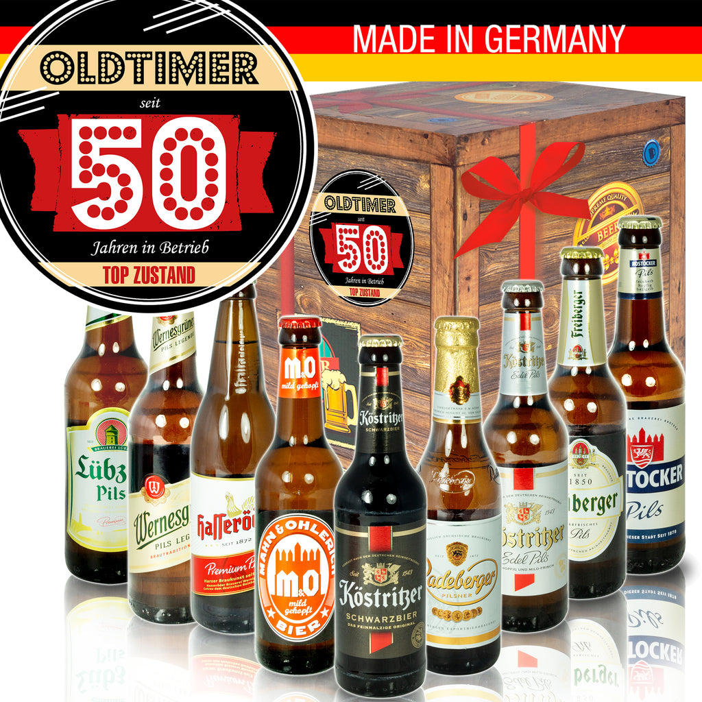 Oldtimer 50 | 9x Bier Biere aus Ostdeutschland | Geschenkidee