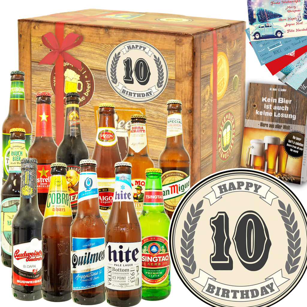 Geburtstag 10 | 12 Spezialitäten Bier International | Bierverkostung
