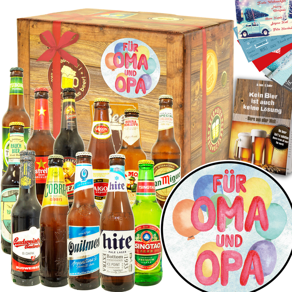 Für Oma&Opa | 12 Flaschen Bier Weltreise | Biertasting