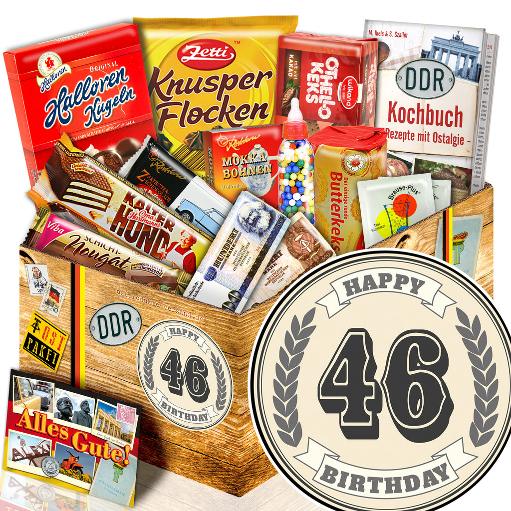 46 Zahl - Süßigkeiten Set DDR L - monatsgeschenke.de