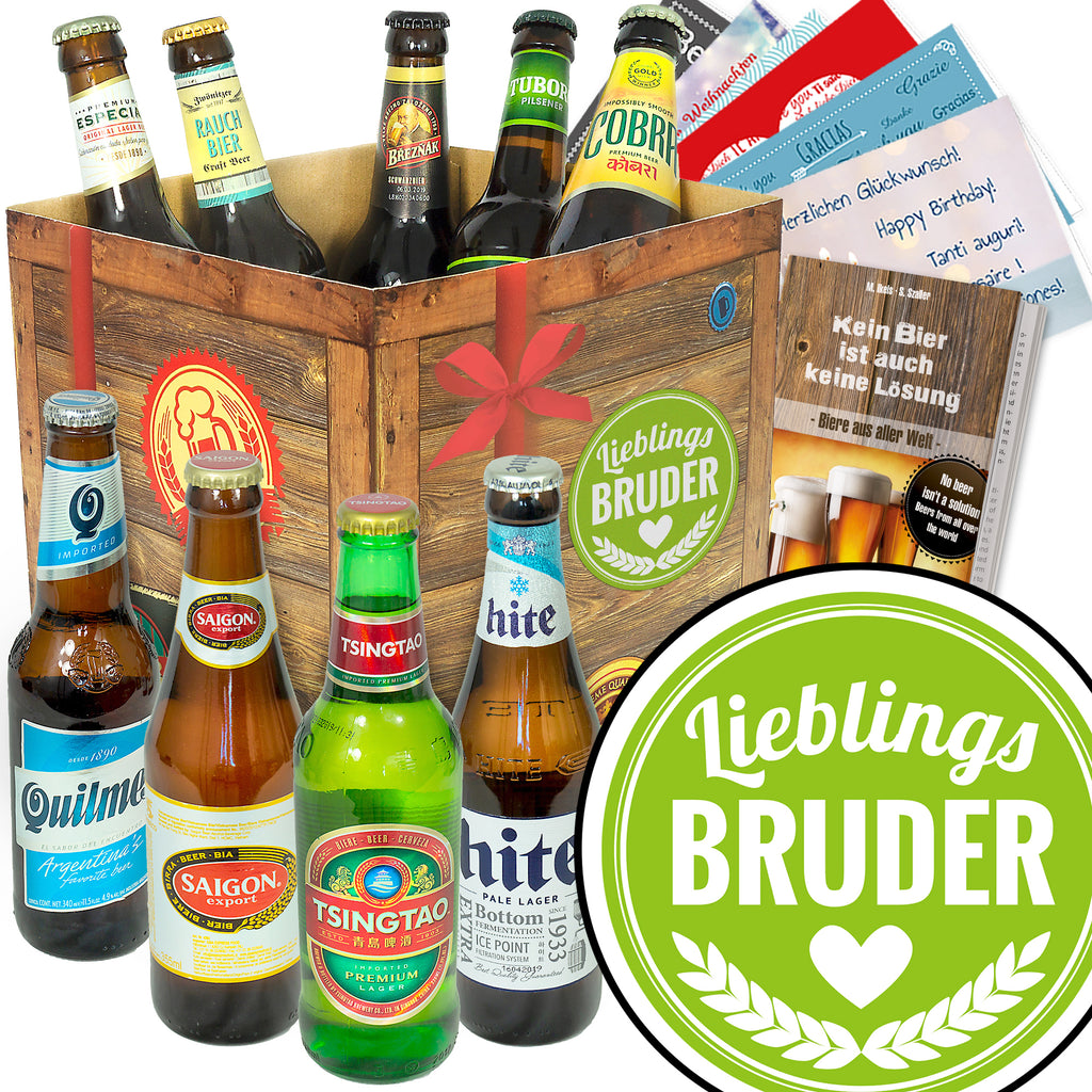 Lieblings-Bruder | 9 Biersorten Biere der Welt Exoten | Geschenkidee