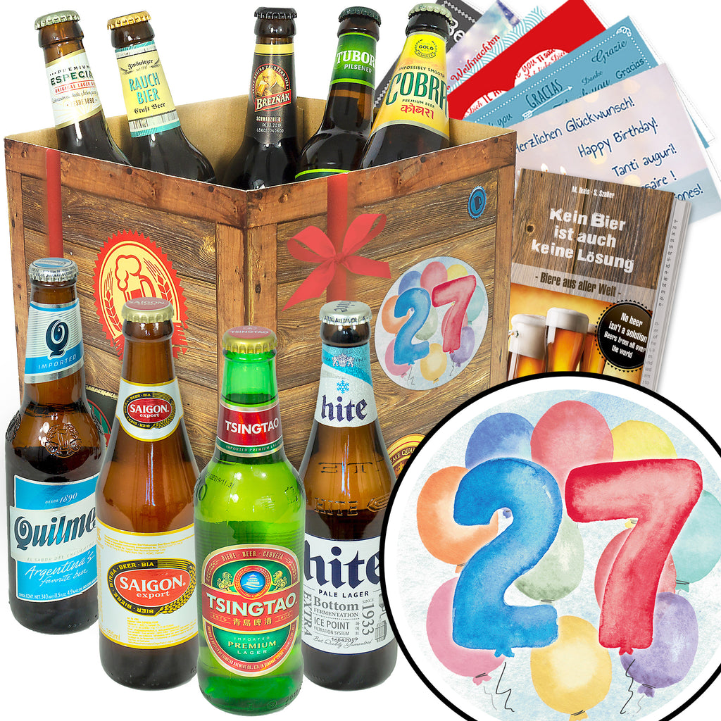 Geburtstag 27 | 9x Bier aus aller Welt | Box
