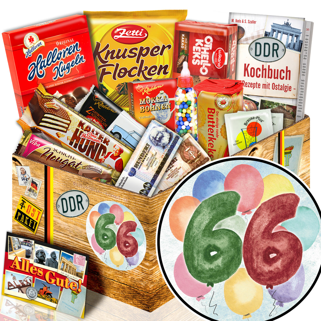 Zahl 66 - Süßigkeiten Set DDR L