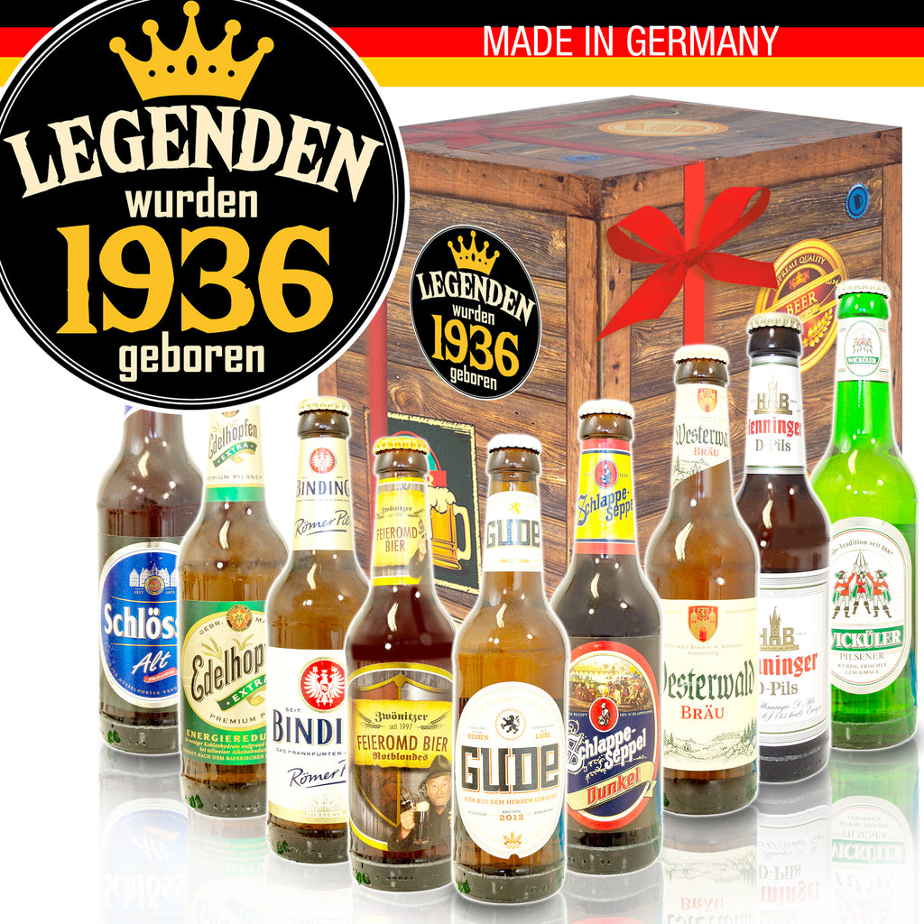 Legenden 1936 | 9x Biere aus Deutschland | Paket