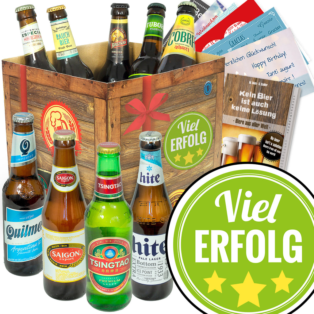 Viel Erfolg | 9x Bier aus aller Welt | Bierpaket