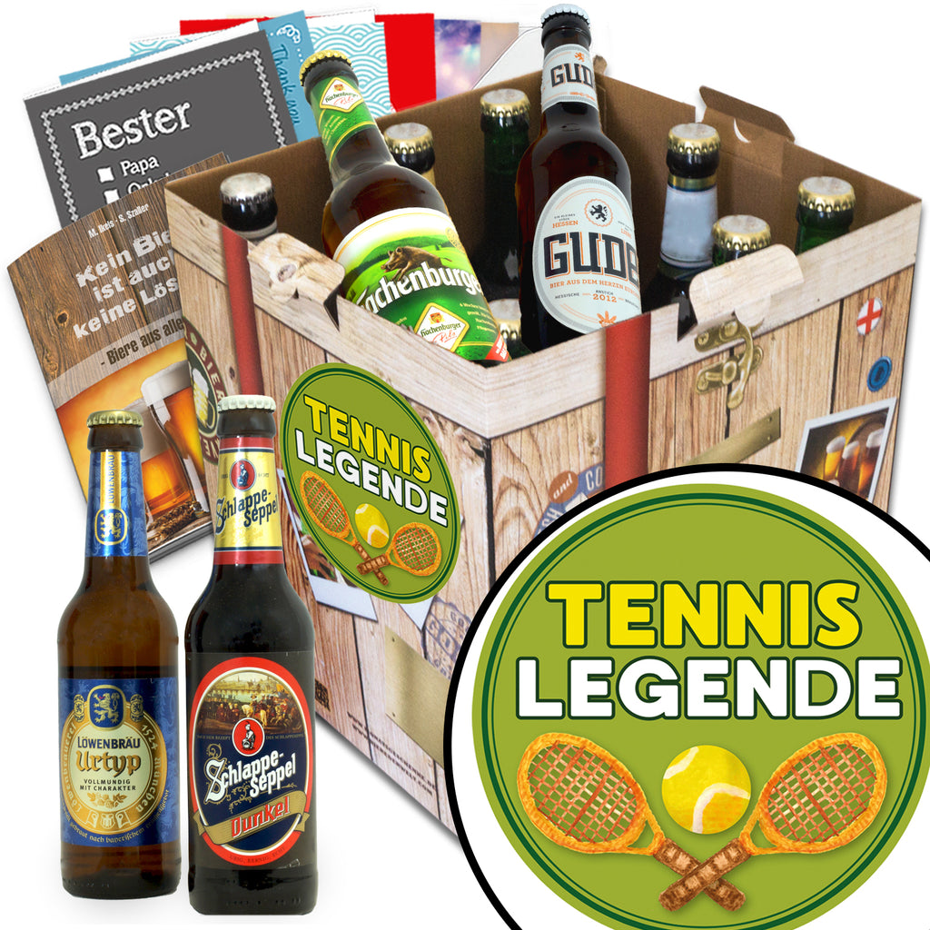 Tennislegende | 9 Spezialitäten Bier Deutschlandreise | Geschenkpaket