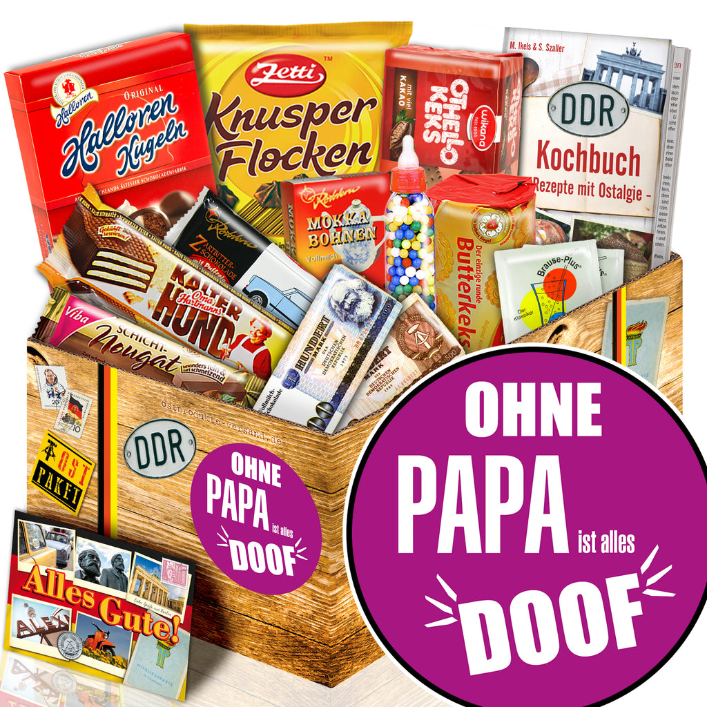 Ohne Papa ist alles doof - Süßigkeiten Set DDR L