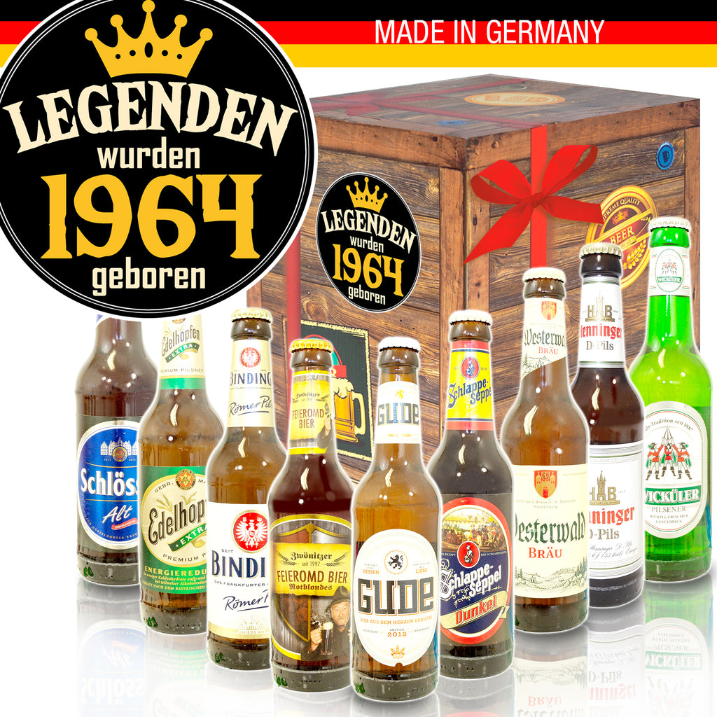Legenden 1964 | 9 Biersorten Biere aus Deutschland | Bier Geschenk