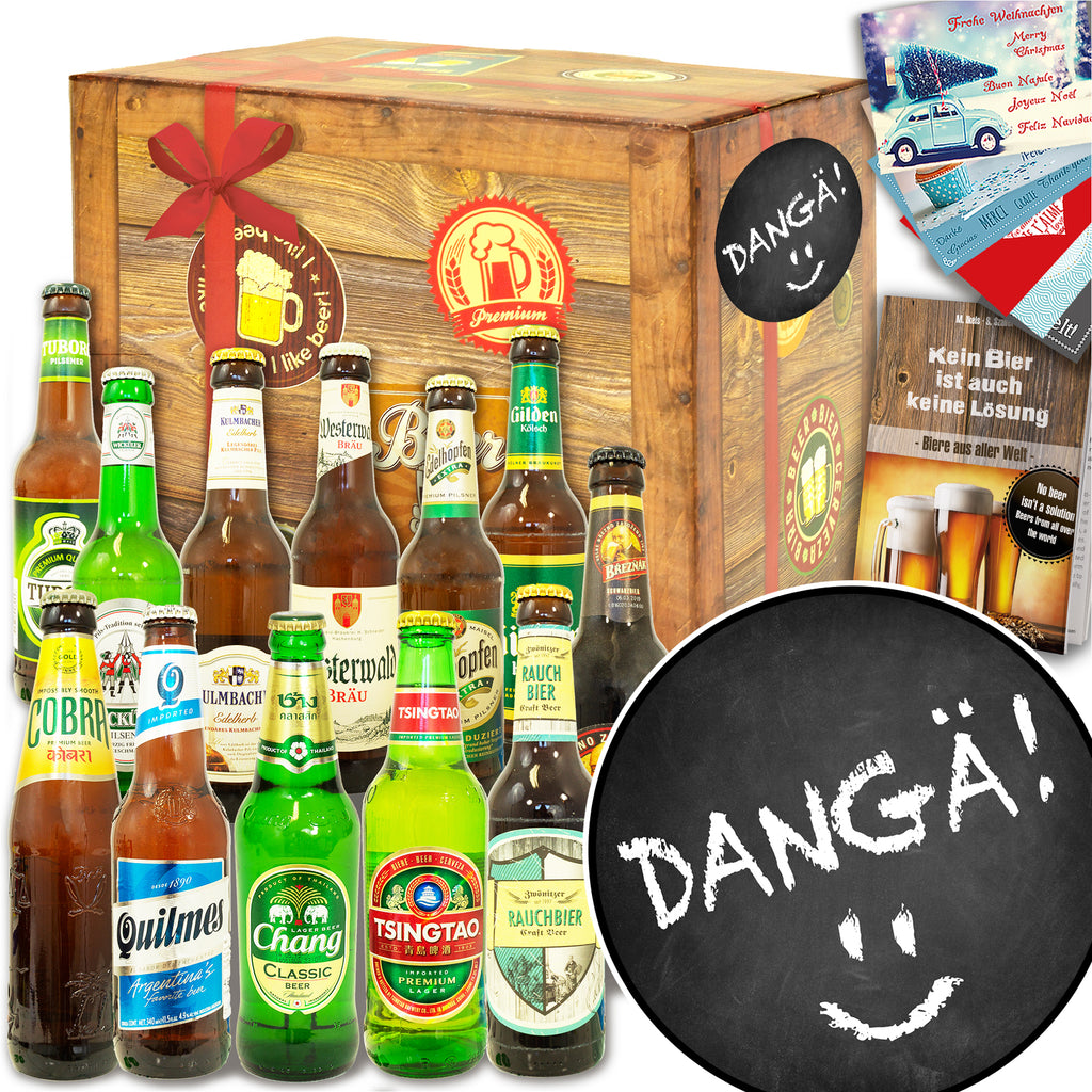 Dangä! | 12x Bier Deutschland und Welt | Geschenk Box