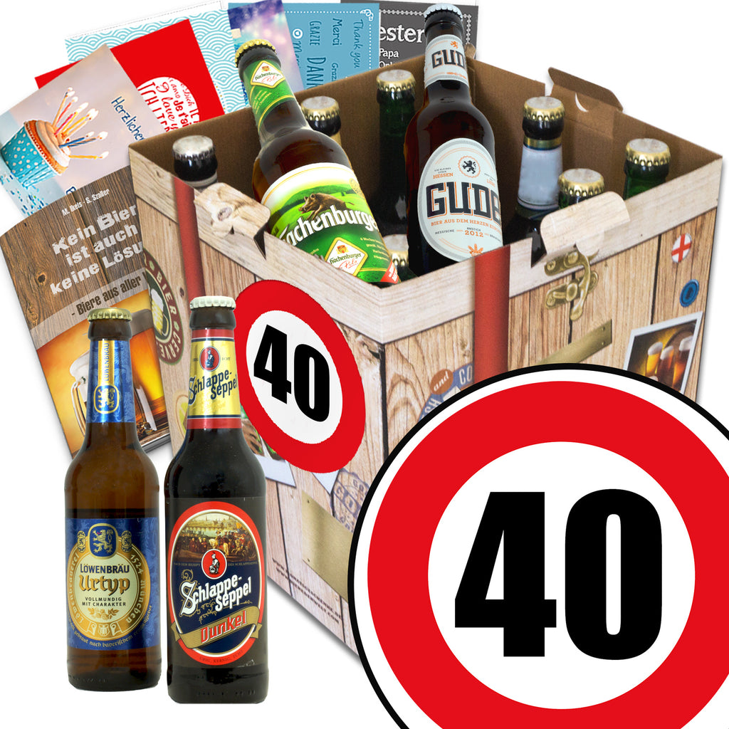 Zahl 40 | 9x Bier Bier Deutschlandreise | Box