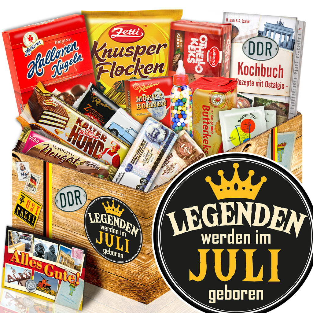 Legenden werden im Juli geboren - Süßigkeiten Set DDR L