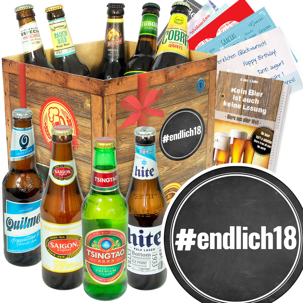 #endlich18 | 9x Biere der Welt | Bierset