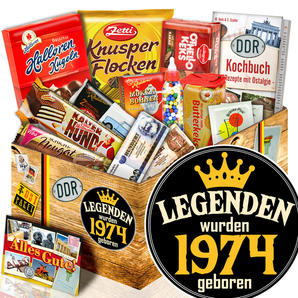 Legenden wurden 1974 geboren - Süßigkeiten Set DDR L