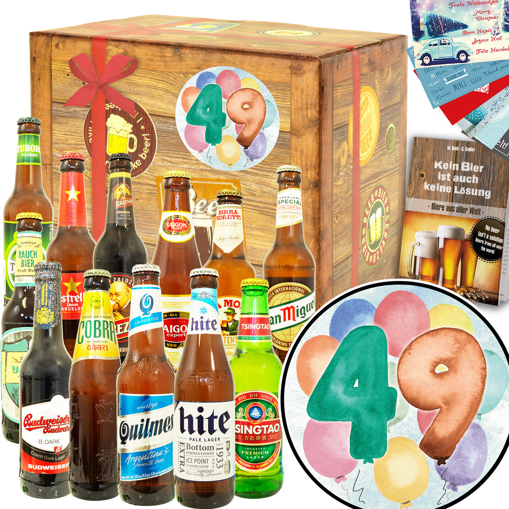 Geburtstag 49 | 12x Bier Weltreise | Geschenkpaket