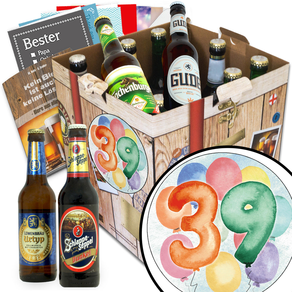 Geburtstag 39 | 9 Biersorten Bier Deutschlandreise | Box