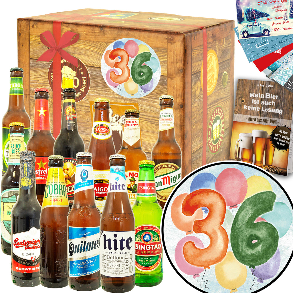 Geburtstag 36 | 12 Länder Bierweltreise | Bierpaket