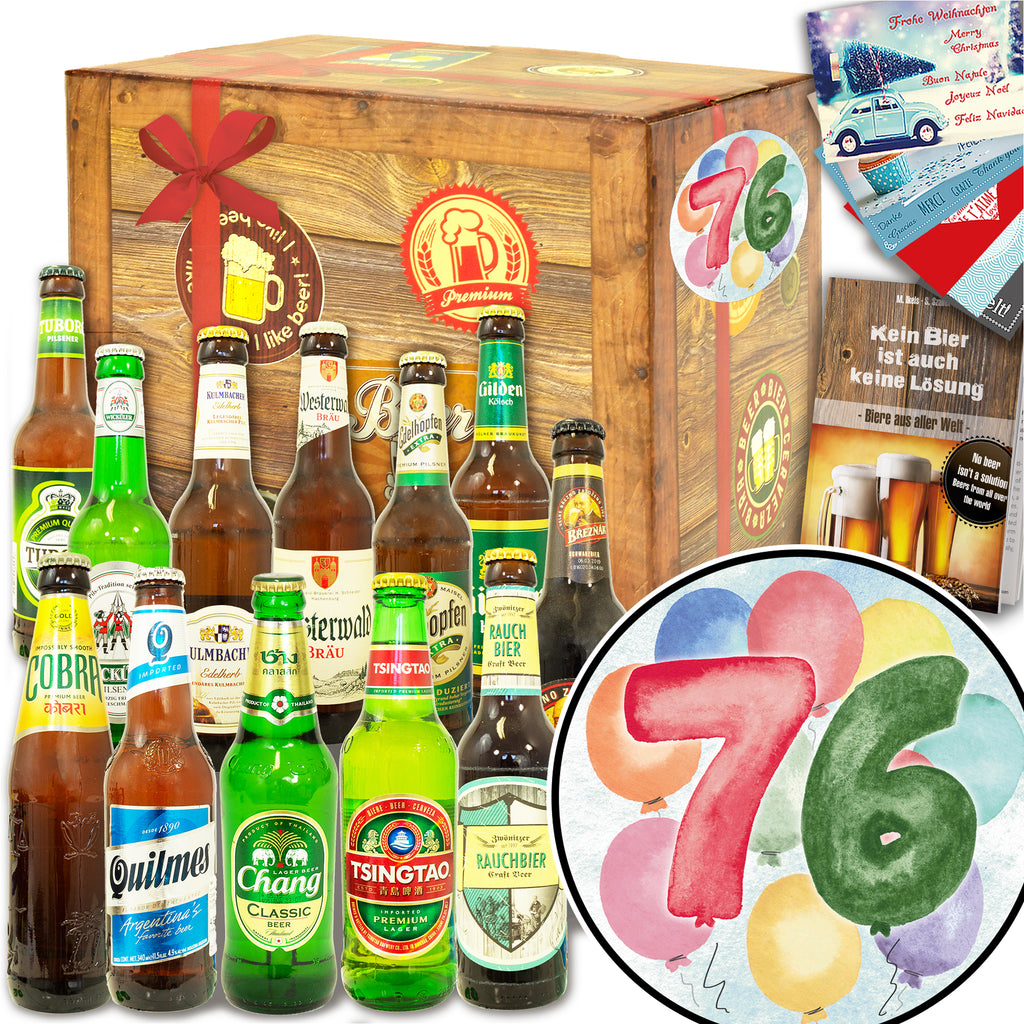 Geburtstag 76 | 12x Bier International und DE | Biertasting