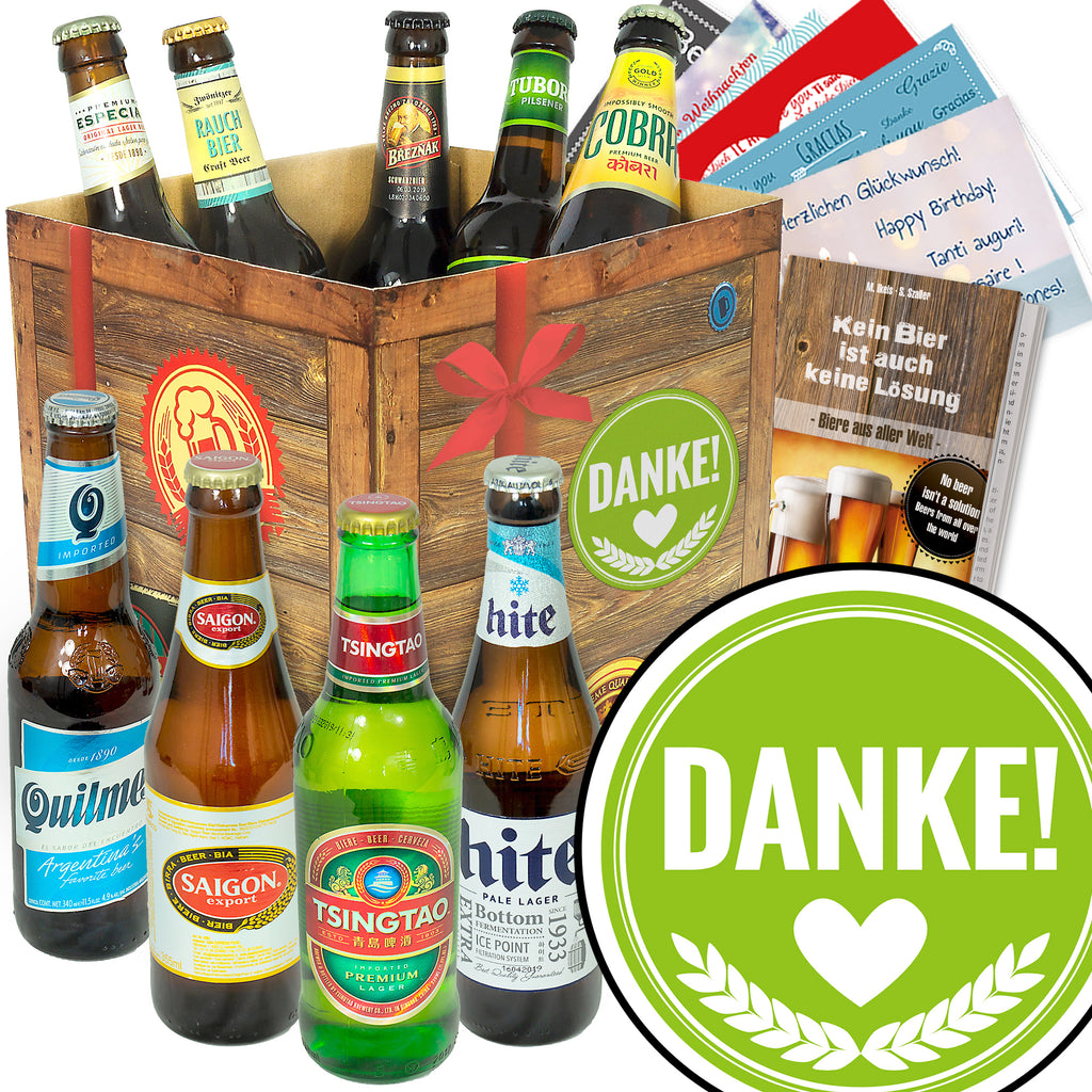 Danke | 9 Länder Biere der Welt | Biergeschenk
