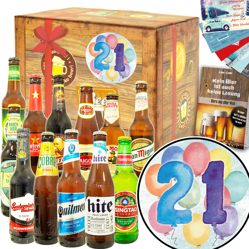 Geburtstag 21 | 12 Spezialitäten Bierweltreise | Probierpaket