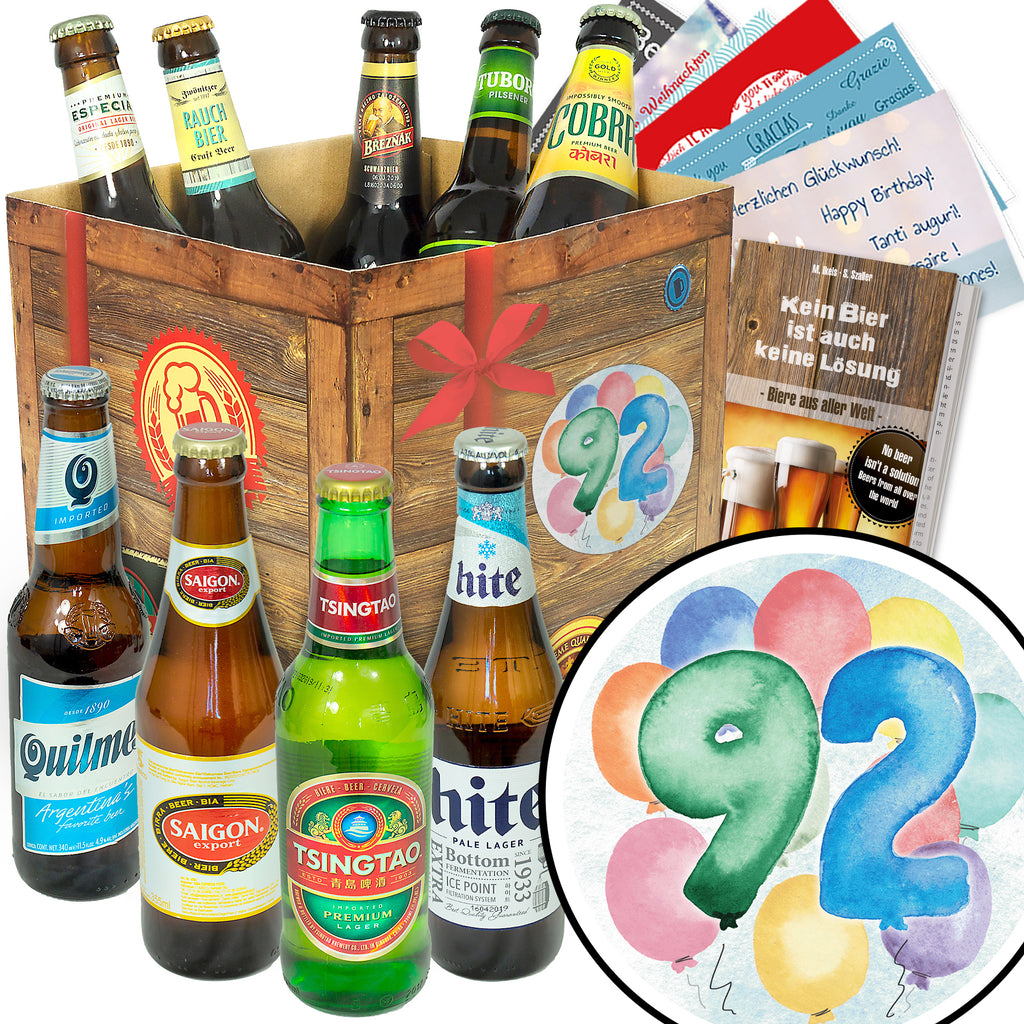 Geburtstag 92 | 9 Flaschen Biere der Welt | Bierverkostung