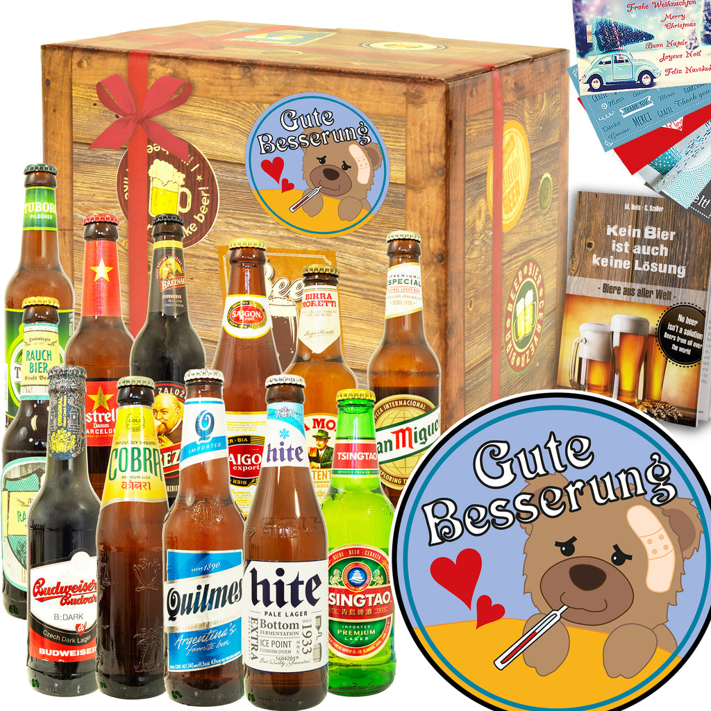 Gute Besserung | 12 Spezialitäten Biere der Welt | Präsent