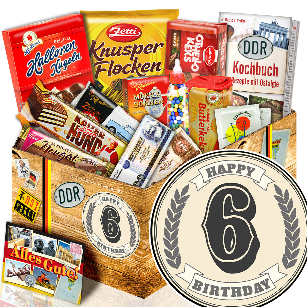 6 Zahl - Süßigkeiten Set DDR L