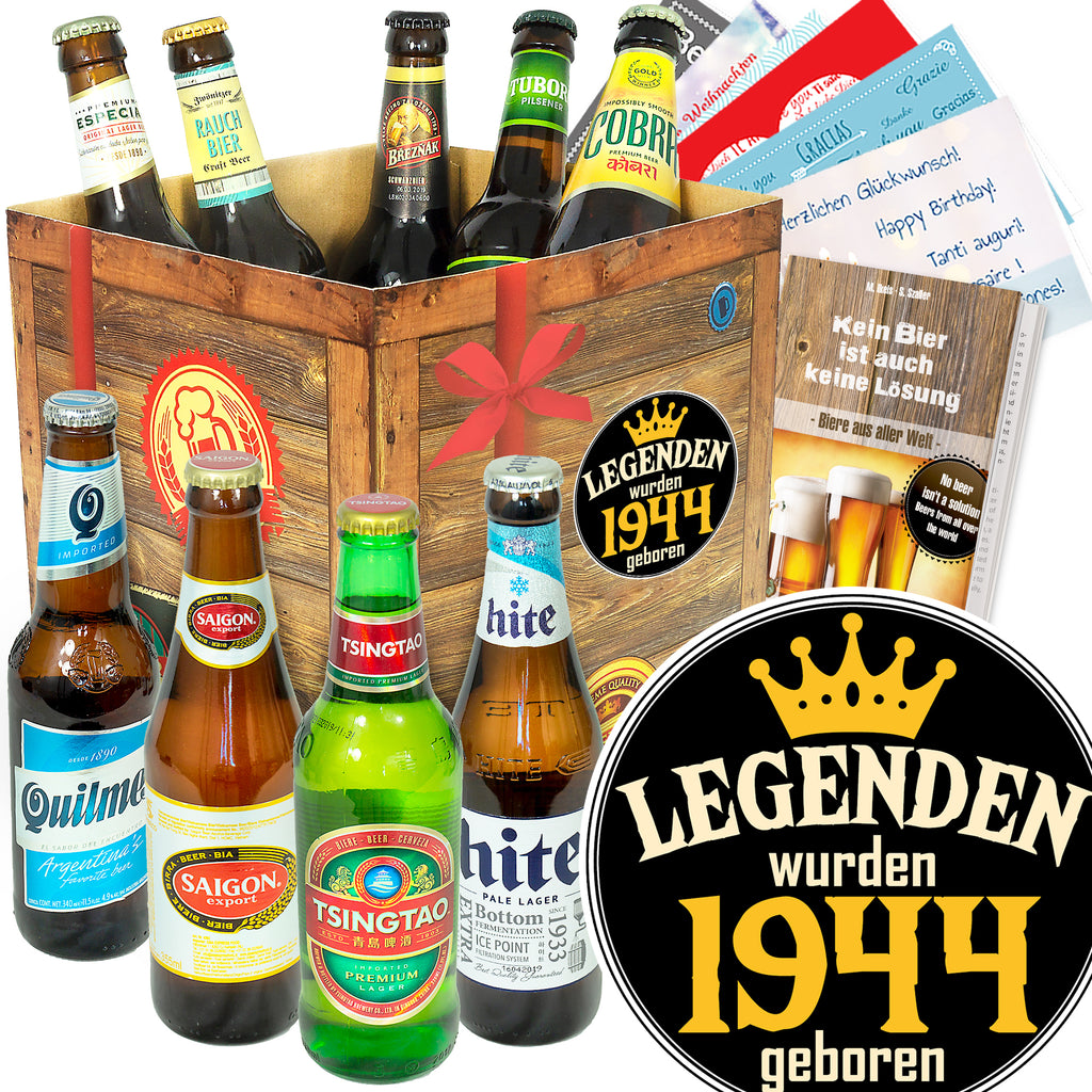 Legenden 1944 | 9 Flaschen Biere aus aller Welt | Präsent