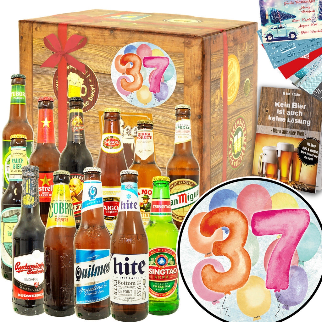 Geburtstag 37 | 12 Spezialitäten Bier International | Biertasting
