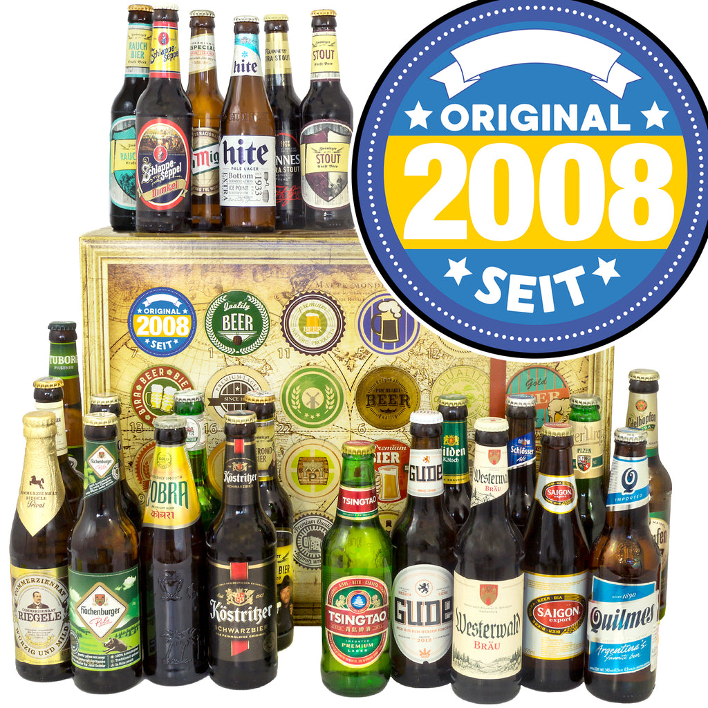 Original seit 2008 | 24x Bier Deutschland und Welt | Geschenkset