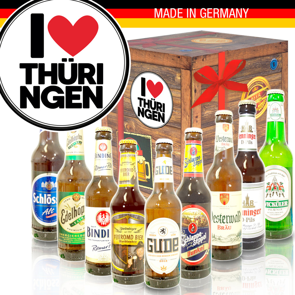 I Love Thüringen | 9x Biere aus Deutschland | Bierset