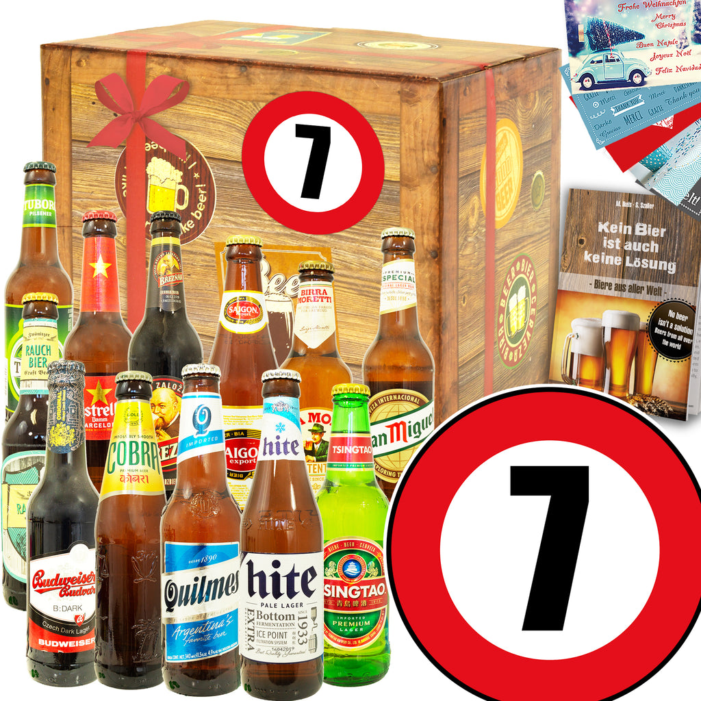Zahl 7 | 12 Biersorten Bier International | Bierverkostung