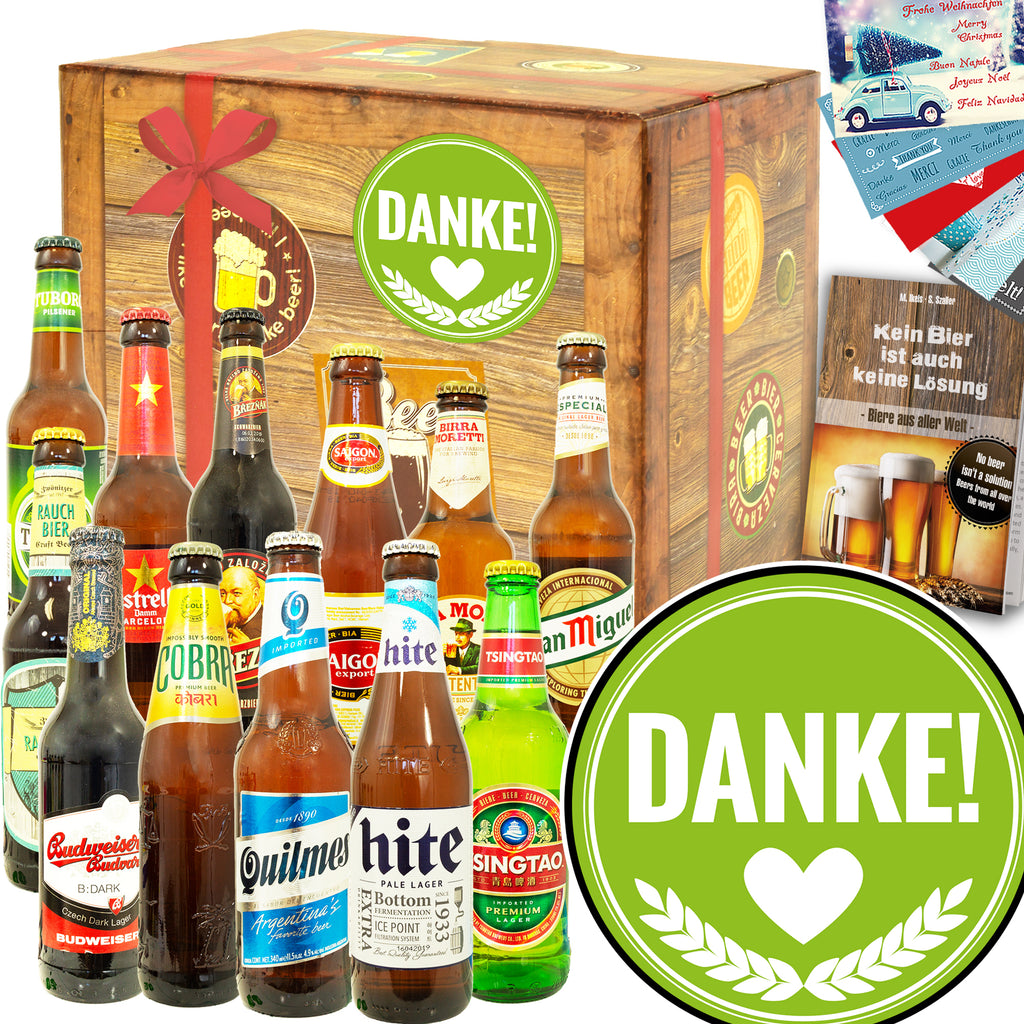 Danke | 12 Länder Biere der Welt | Biergeschenk