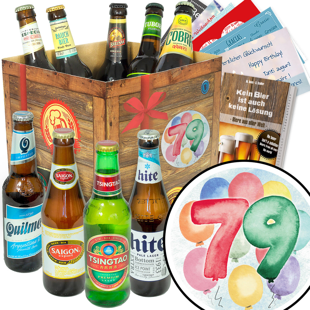 Geburtstag 79 | 9 Länder Bier Weltreise | Probierpaket