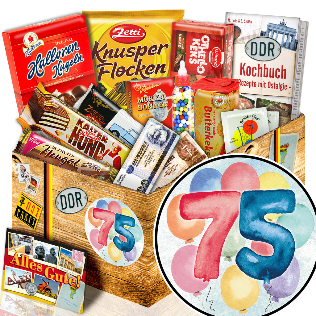 Zahl 75 - Süßigkeiten Set DDR L
