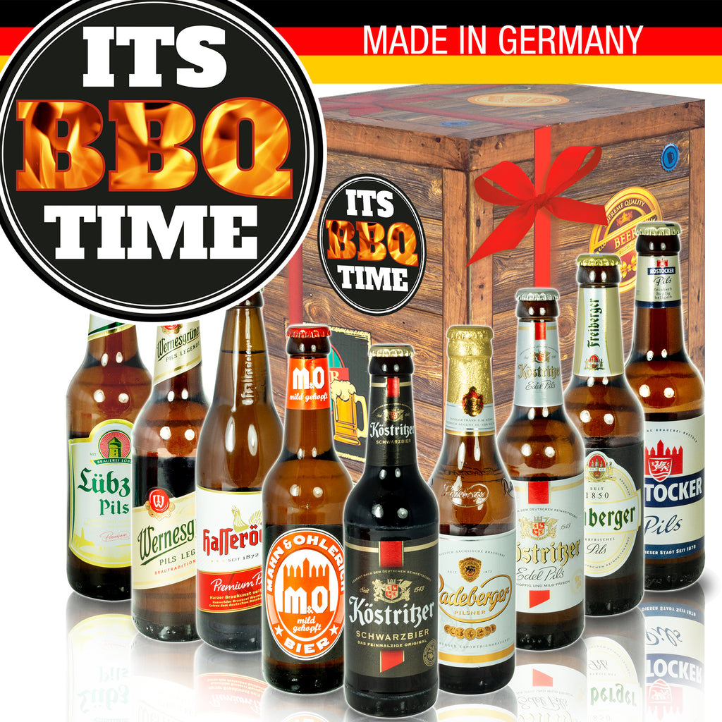 It's BBQ-time | 9x Bier Biere Ostdeutsch | Präsent