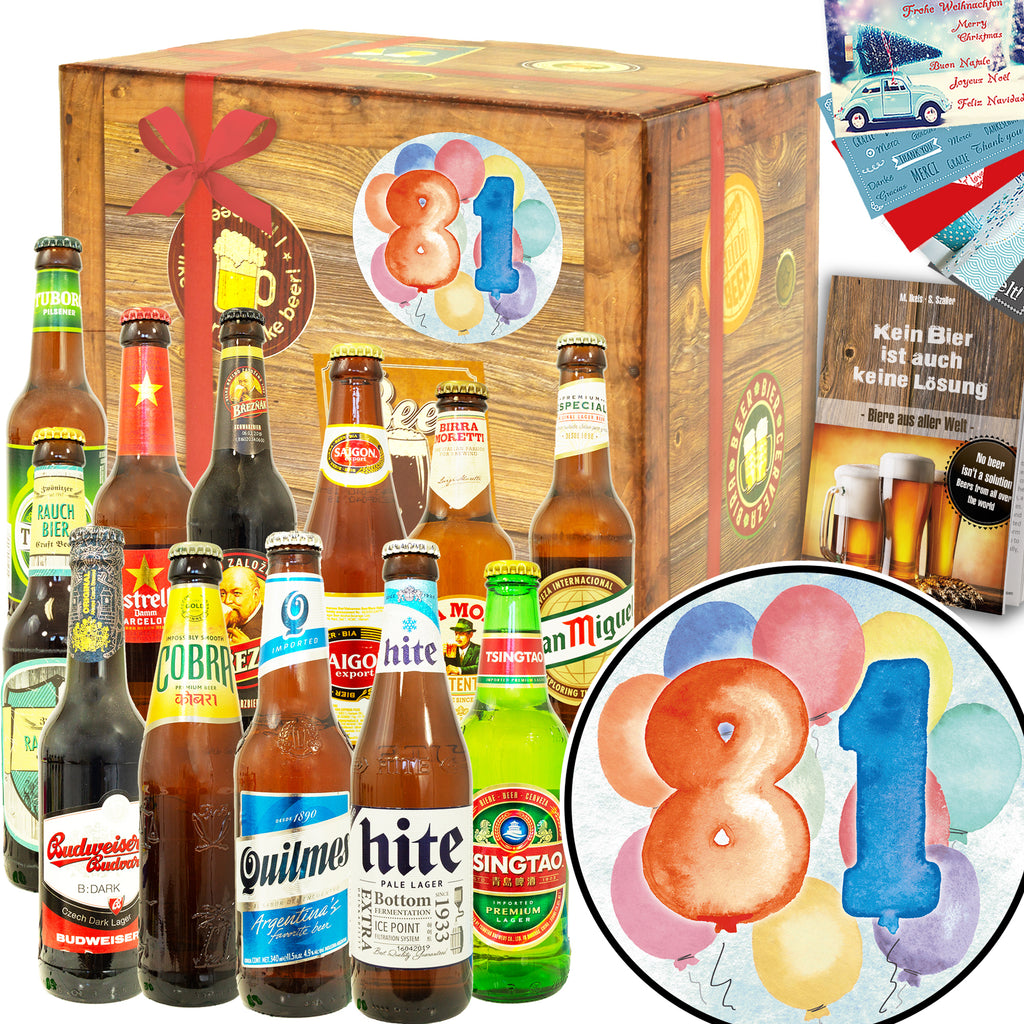 Geburtstag 81 | 12x Bierweltreise | Bierbox