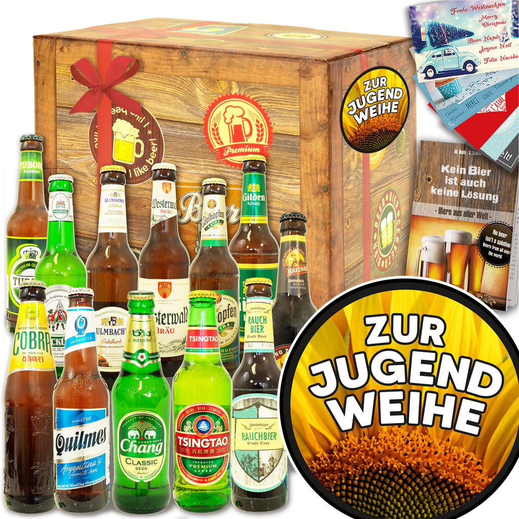 Zur Jugendweihe | 12 Biersorten Bier Deutschland und Welt | Bier Geschenk