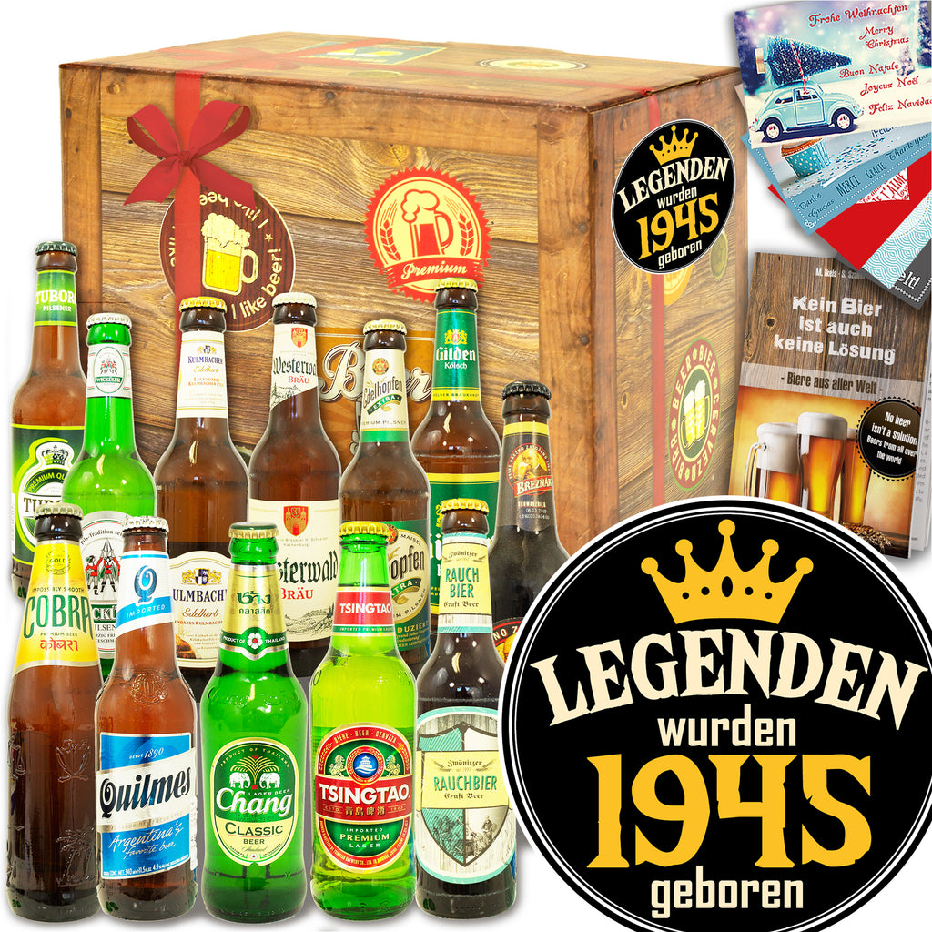 Legenden 1945 | 12 Biersorten Bier Deutschland und Welt | Geschenkidee