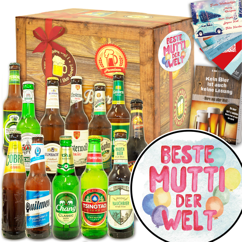Beste Mutti | 12 Spezialitäten Biere Welt und Deutschland | Box