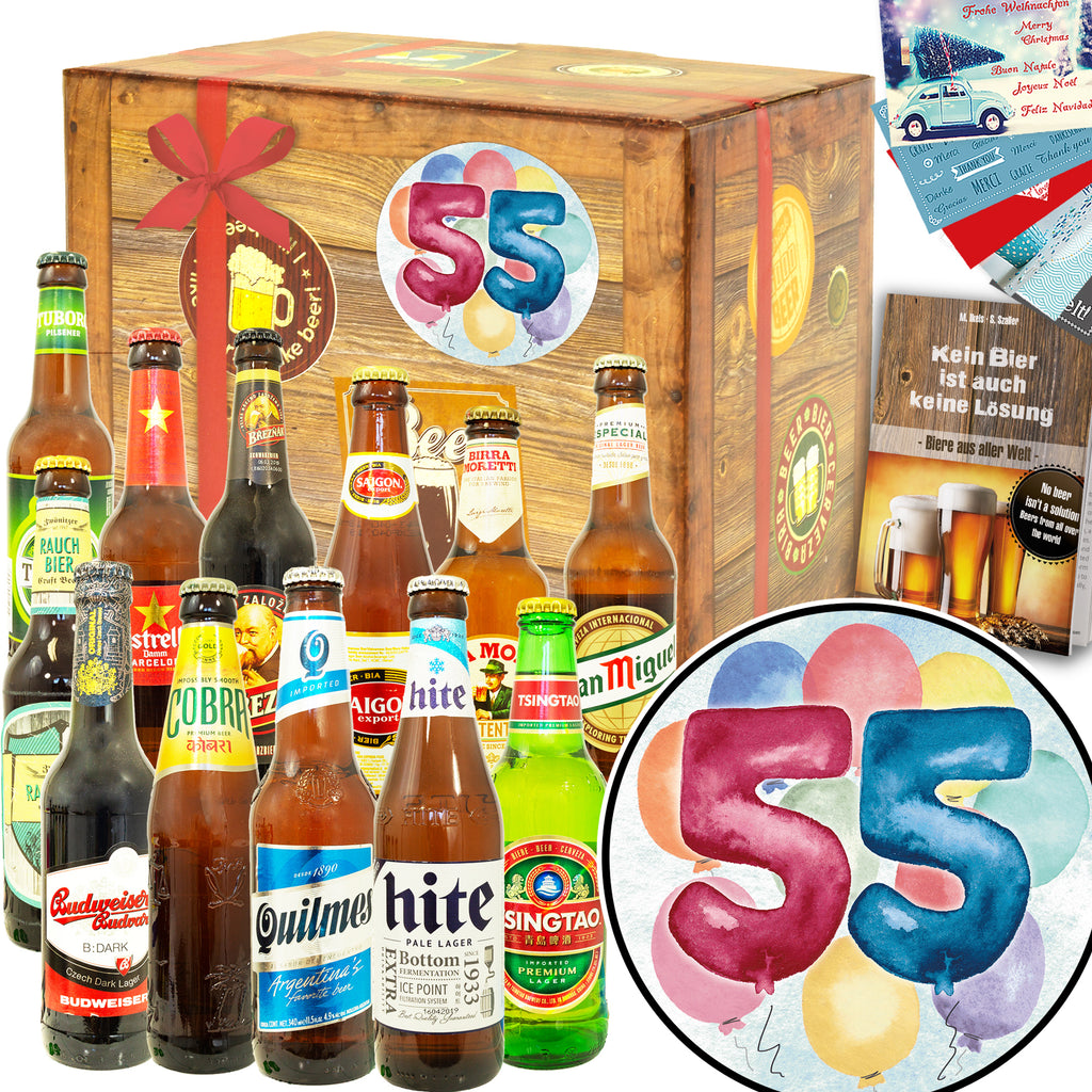 Geburtstag 55 | 12x Biere der Welt Exoten | Bierverkostung