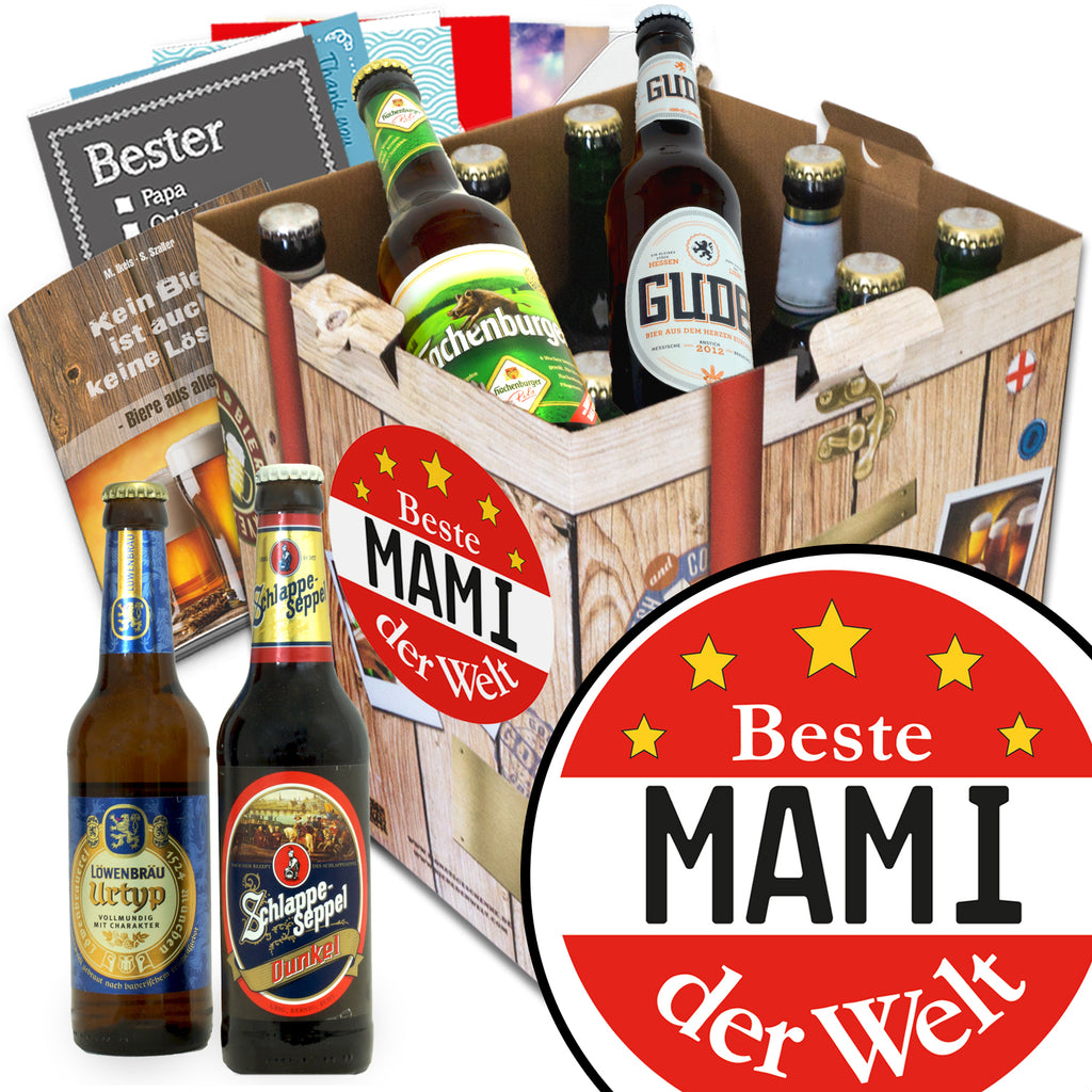 Beste Mami der Welt | 9 Flaschen Deutsche Biere | Probierpaket