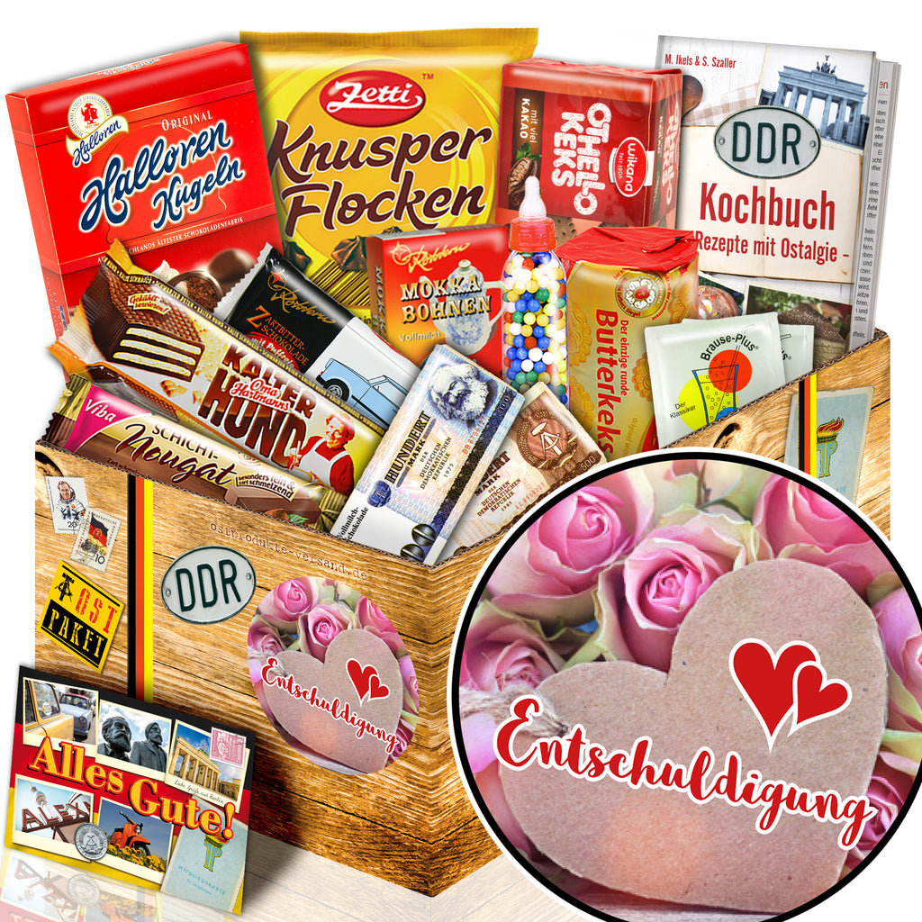 Entschuldigung - Süßigkeiten Set DDR L - monatsgeschenke.de