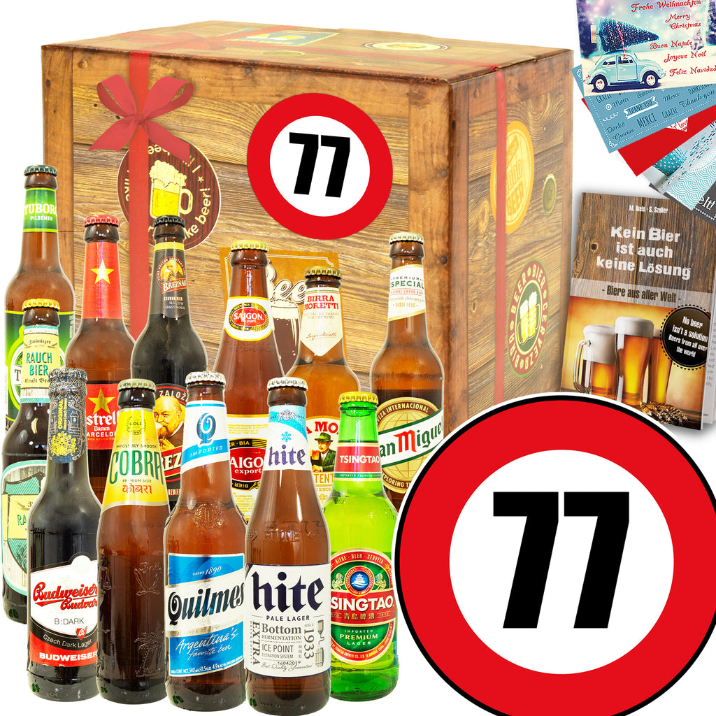 Zahl 77 | 12x Biere aus aller Welt | Bierset